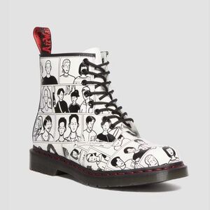 Dr. Martens 1460 Pride Boots Fuyuki Kanai Manga Art Leather Mens 9 Womens 10 NWO